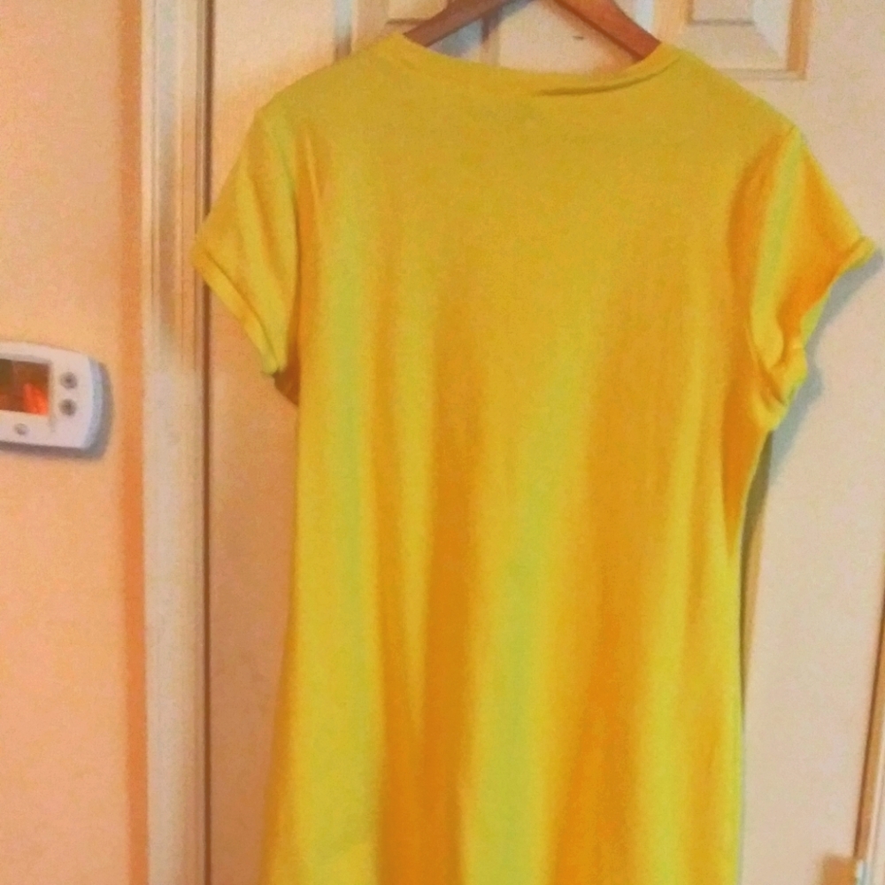 Yellow Tshirt Dress